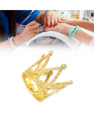 LANTRO JS Gold Alloy Crown Nail Art Pen Holder Display Stand | Premium Manicure Tools for Professionals - Buy Online on GoSupps.com