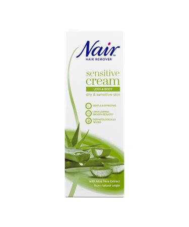 Nair Hair Removal Sensitive Cream - For Dry & Sensitive Skin - Legs & Body - with Camellia Oil & Ylang-Ylang - 200ml 1