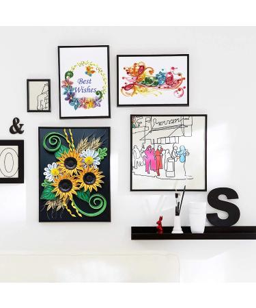 Rancco 20 Pcs Quilling Paper Stencils + 10 Pcs PVC Sheets | A4 Filigree Pattern Origami Template for Wall Art - Buy Online on GoSupps.com