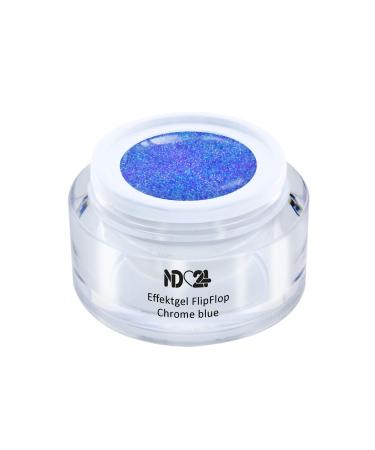 Uv Led Effect Gel Flip Flop Chrome Blue - Blue - Studio Quality - Made In Germany - 5ml