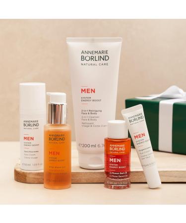 ANNEMARIE B RLIND MEN SYSTEM ENERGY BOOST Face Cream - Energizing & Nourishing Facial Care with Organic Juniper Extract & Aloe Vera - Vegan - 1.69 Fl. Oz - International Shipping Available - Buy Online on GoSupps.com