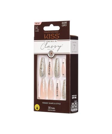KISS Classy Premium Nails - Extra Long 30 Pieces for Sophisticated Style | Shop Now! - Buy Online on GoSupps.com