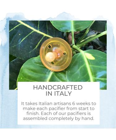 Natural Rubber Pacifiers - BPA-Free, Soft, Handcrafted in Italy - 2-Pack (Large) - Buy Online on GoSupps.com