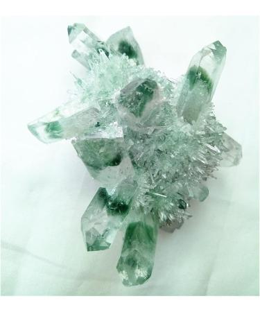 Natural Crystal Rough 400-500g Green Ghost Cluster Crystal Stone Clear Quartz Crystal Cluster Natural Specter Quartz Cluster Specimen Decoration - Buy Online on GoSupps.com