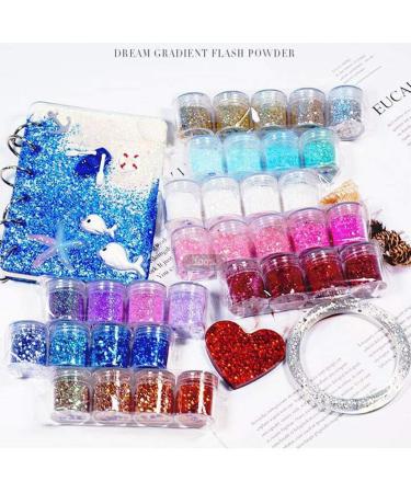 Poudre de paillettes brillantes en r sine poxy UV - Pigment pour ongles - D coration artistique transparente et mate - Buy Online on GoSupps.com