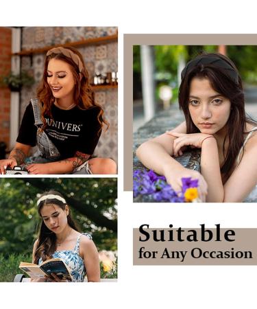 Nayyana Fashionable 3-Piece Wide Braided Headbands for Women & Girls - Non-Slip Hair Accessories in 3 Colors - Buy Online on GoSupps.com