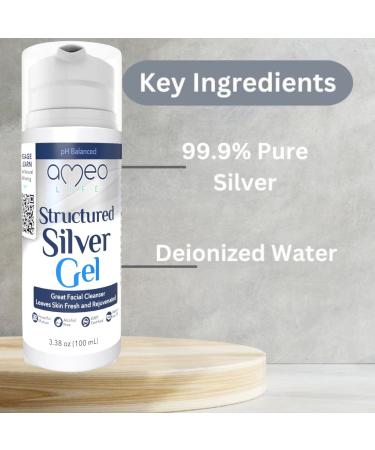 Extra Strength Colloidal Silver Gel 35 ppm | pH Balanced Natural Skin Care for Cuts Scrapes & Burns | 100ml Rejuvenation Gel - Buy Online on GoSupps.com