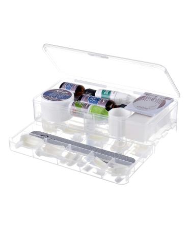 Buy KISS Complete Salon Acrylic Fake Nails Kit - Manicure Essentials with Liquid Primer Powder & Glue - Long Bubble Free Nails for Perfect Nail Art - Buy Online on GoSupps.com