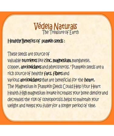 V DELA Naturals Pumpkin Seeds| Roasted Pumpkin Seed | Hand Roasted| Pumpkin Seed | Hand Picked (300grm) - Buy Online on GoSupps.com