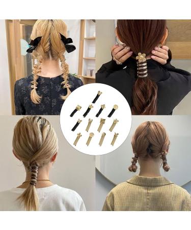 amangul Elegant Stretchable Hair Scrunchies Coiled Elastic Hair Bands Ponytail Holders Scrunchy Hair Rope Ties for Women Girls(Black Round) - Buy Online on GoSupps.com