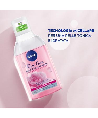  NIVEA Nivea Two-Phase Micellar Water with Oil and Rose Water Biphasic Organic Makeup Remover for Long-Lasting Makeup and Waterproof Delicate Face Wash on Eyes and Eyelashes - 4 x 400ml Bottles - Buy Online on GoSupps.com