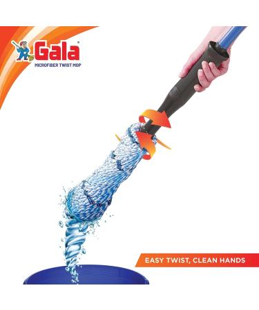 Gala Microfiber Twist Mop - Blue and White | Premium Cleaning Tool - Buy Online on GoSupps.com