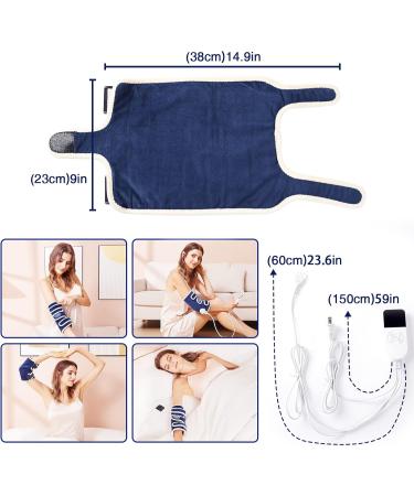 ALDIOUS Heated Elbow Wrap - Electric Heating Pad for Pain Relief | 10-90min Timer, 86-158 Temperature Setting | Suitable for Arm, Legs, Knee | Men and Women - Buy Online on GoSupps.com