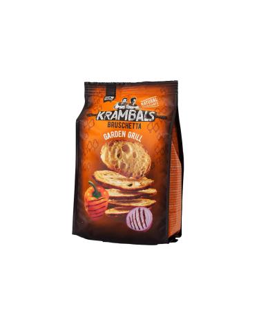 Krambals Bruschetta Bread Chips Garden Grill flavoured healthy snacks 70 g (12 pieces)