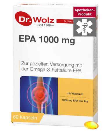 Dr. Wolz 60 x EPA 1000mg Dr Wolz for a targeted supply of omega-3 fatty acid EPA