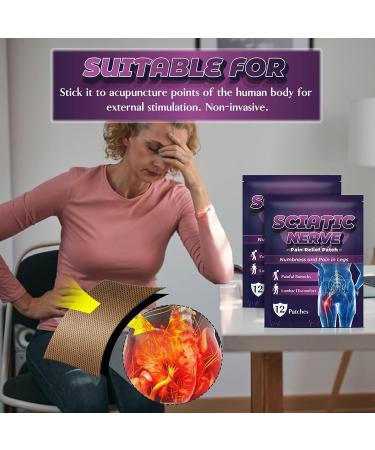 60 Pcs Sciatic Nerve Pain Relief Patch | Chinese Herbal Traditional Medicine | Elastic Muscle Release Patch - Buy Online on GoSupps.com