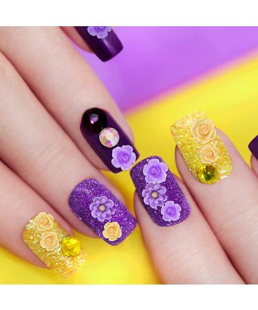 48pcs 3D Butterfly Nail Art Charms Glitter Decals Decoration Kit - Acrylic Nail Studs for Women Wedding DIY Manicures - Nail Salon Accessories - Buy Online on GoSupps.com