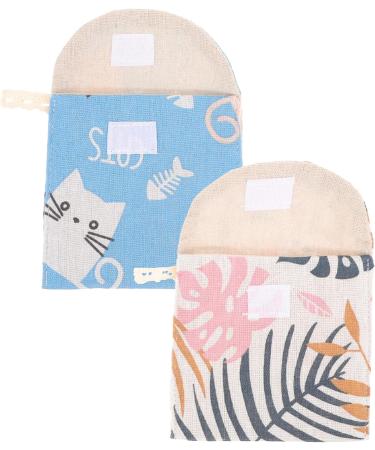 Lurrose Travel Organizer Bags - 2Pcs Napkin Storage Bag Menstrual Pad Pouches for Purse - First Period Kit Travel Bag for Women - Buy Online on GoSupps.com
