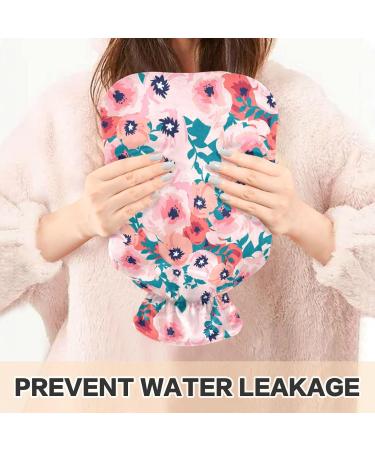 NAANLE 2L Hot Water Bottle with Cover Peon Pear Rose Flowers | Back Pain Relief & Cold Therapy Hand & Foot Warmer - Buy Online on GoSupps.com