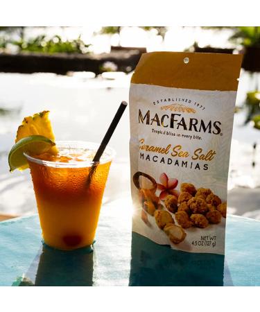 MacFarms Caramel Sea Salt Macadamia Nuts - 10 oz (Pack of 2) - Delicious Snack Duo - Buy Online on GoSupps.com