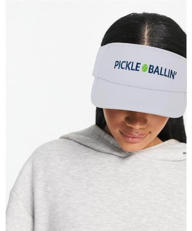 Pickleball Visor - Unisex Pickle Ball Hat for Women and Men | White Pickleball Gift - Buy Online on GoSupps.com