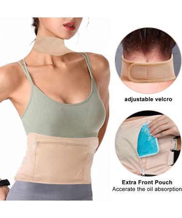 Reusable Castor Oil Pack Kit - 2 Pieces for Liver Detox Thyroid Support Muscle Pain Relief & Constipation | International Shipping - Buy Online on GoSupps.com
