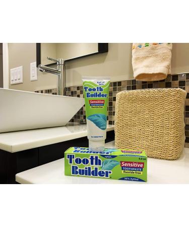 Squigle Tooth Builder SLS Free Toothpaste - Stops Sensitivity, Prevents Canker Sores, Cavities, Perioral Dermatitis, Bad Breath, Chapped Lips - 2 Pack - Buy Online on GoSupps.com