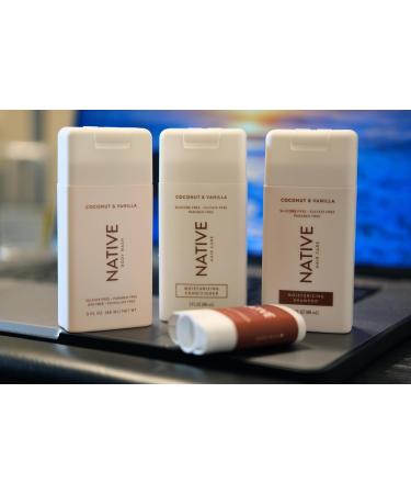 Native Kit Travel Coconut & Vanilla - Shampoo Conditioner Body Wash & Deodorant Pack of 4 | 3 Fl Oz Each | International Shipping Available - Buy Online on GoSupps.com