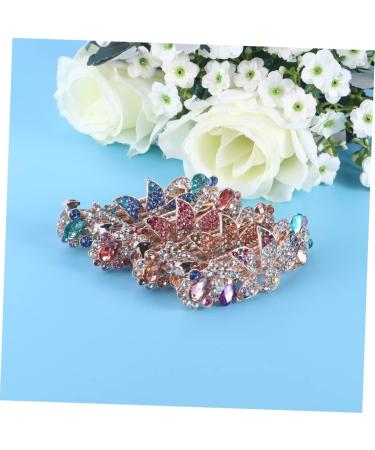FRCOLOR 4pc Crystal Hair Claw Clip Alligator Hair Clips Women Hair Bows Barrettes French Hair Barrettes Retro Hairpins Bridal Hair Accessories Rhinestone Hair Pins Bride Large Headgear - Buy Online on GoSupps.com