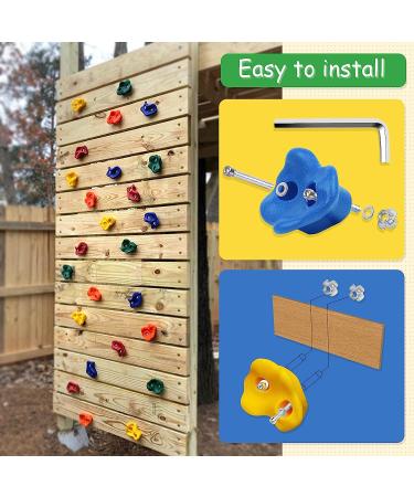 Trymaker Rock Climbing Holds Set - 15PCS Indoor & Outdoor Climbing Wall for Kids & Adults - Buy Online on GoSupps.com