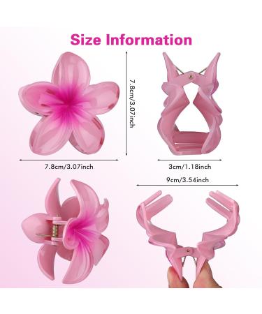 Huiguli Flowers Hair Clip Set - 8 Colorful Non-Slip Hair Accessories for Women | Perfect for Thick & Thin Hair - Buy Online on GoSupps.com