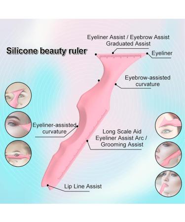 Makeup Aid Tool | Eyeliner Applicator Guide Tool | Eye Liner Shadow Guide Template Multi-Functional Lazy Quick Makeup Tool Uaxiu Pink - Buy Online on GoSupps.com