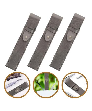 Fomiyes 3-Compartment Storage Bag for Tweezers | Eyelash Tweezers Holder & Accessory Box | Perfect for Eyelash Extensions | 22x3x0.8cm - Buy Online on GoSupps.com