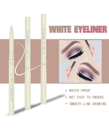 KAIQIKAIXI 5-in-1 Makeup Set: White Eyeliner, Eyebrow & Lip Pen, Eye Shadow Pencil, Eyelid Pad - Beauty Tool Kit - Buy Online on GoSupps.com