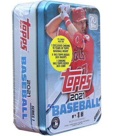 2021 Topps Series 1 Baseball Tin - 75 Cards | Premium Collection - Buy Online on GoSupps.com