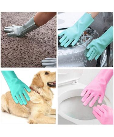 Cleaning Gloves Tableware Cleaning Gloves Household Scrubbers Kitchen Cleaning Tools Dishwashing Gloves Verde - Buy Online on GoSupps.com