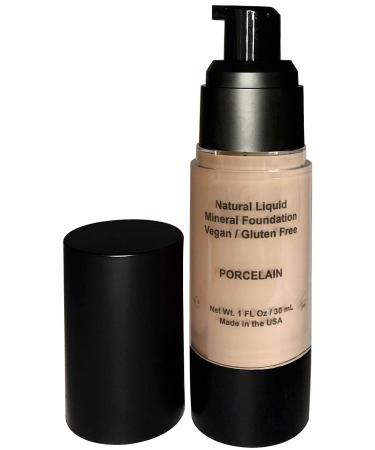Mom's Secret 100% Natural Foundation, Organic, Vegan, Aloe Based, Natural Sun Protection, Gluten Free, Cruelty Free, Made in the USA, 1FL Oz. (Porcelain) Porcelain (Cool Very Fair)