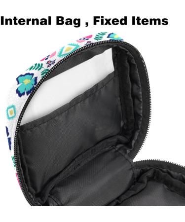 Shop Portable Women's Binding-Up Bags | Menstrual Cup & Pad Bags for Teens | Vintage Flower Pattern Accessories - Buy Online on GoSupps.com