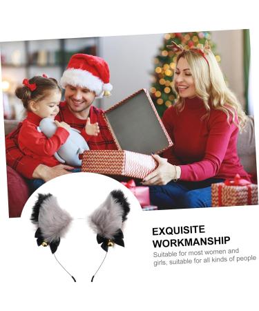 MERRYHAPY Cat Ear Bell Headband Rat Cat Ears Headband Grey Ears Cosplay Headband 1920s Headdress Bell Hairband Costumes Red Cat Ears Tail Grey Headband Dog Hair Jewelry Ear Hair Hoop Fabric - Buy Online on GoSupps.com