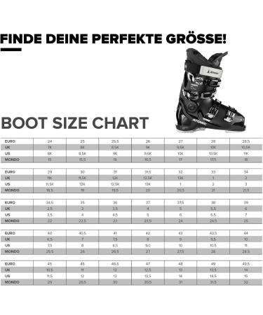 Atomic Hawx Ultra Ski Boots - Alpine Ski Boots with 3D Ankle & Heel for Precision - Narrow Fit 98mm - Black/White 29/29.5 | International Shipping Available - Buy Online on GoSupps.com
