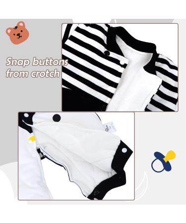 Baby Rompers with Footies Hat Set - Boys Girls Cotton Jumpsuit - Infant Winter Outfits (9-12 Months) - Buy Online on GoSupps.com