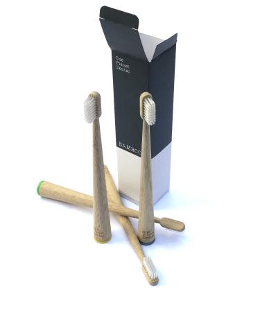 Stand up Biodegradable Bamboo toothbrushes| Hard Wearing Soft/Medium Plant bristles| Vegan | Plastic Free Toothbrush | Biodegradable Packaging| All Natural Toothbrush