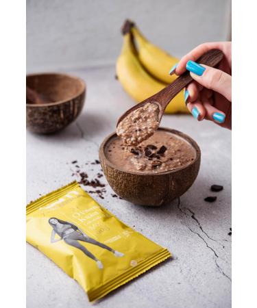 BAM Oatmeal Chocolate and Banana Protein Porridge Healthy Breakfast Snack 1 x 60g Bag - Buy Online on GoSupps.com