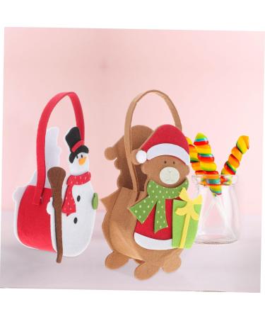 STOBAZA Christmas Ornaments 3pcs Christmas Bag Candy Bags Festive Candy Pouch Bags Dessert Bags Child Tote Bag - Buy Online on GoSupps.com