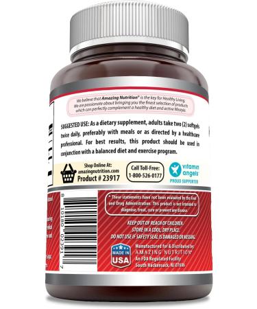 Amazing Formulas CLA Conjugated Linoleic Acid 3000mg 120 Softgels Non-GMO & Gluten Free - Buy Online on GoSupps.com
