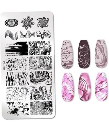 PiniceCore Marble Pattern Nail Stamping Plates | Stainless Steel Nail Art Stencil Tools for Stunning Designs - Buy Online on GoSupps.com