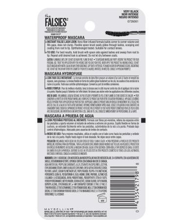 Maybelline Volum' Express Falsies Waterproof Mascara - Very Black (2 Pack) - Buy Online on GoSupps.com