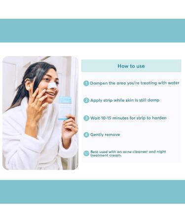 MDacne Blackhead Remover Nose Strips - 3 Month Supply for Sensitive Acne-Prone Skin Deep Pore Cleansing & Oil-Free Moisturizer - Buy Online on GoSupps.com