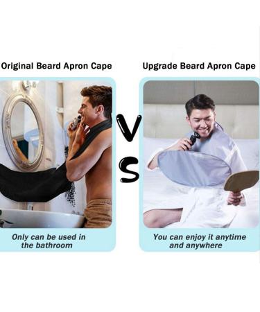 Upgrade Men s Beard Shaving Apron - Waterproof Non-Stick Trimming Bib | Z-Black - Perfect Hair Catcher for Easy Grooming - Buy Online on GoSupps.com