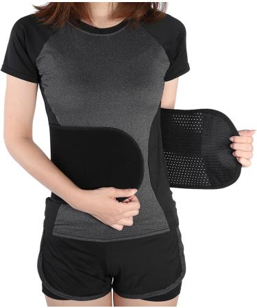 High-Quality Abdominal Belt for Postpartum Recovery | Elastic Adjustable & Supportive | Perfect for Tightening Stomach & Lumbar Support (Black) - Buy Online on GoSupps.com